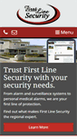 Mobile Screenshot of firstlinesecurity.ca